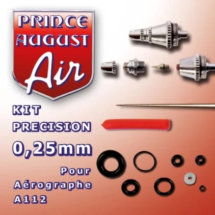 Aérographes AA1225 Kit de précision 0,25mm pour A112